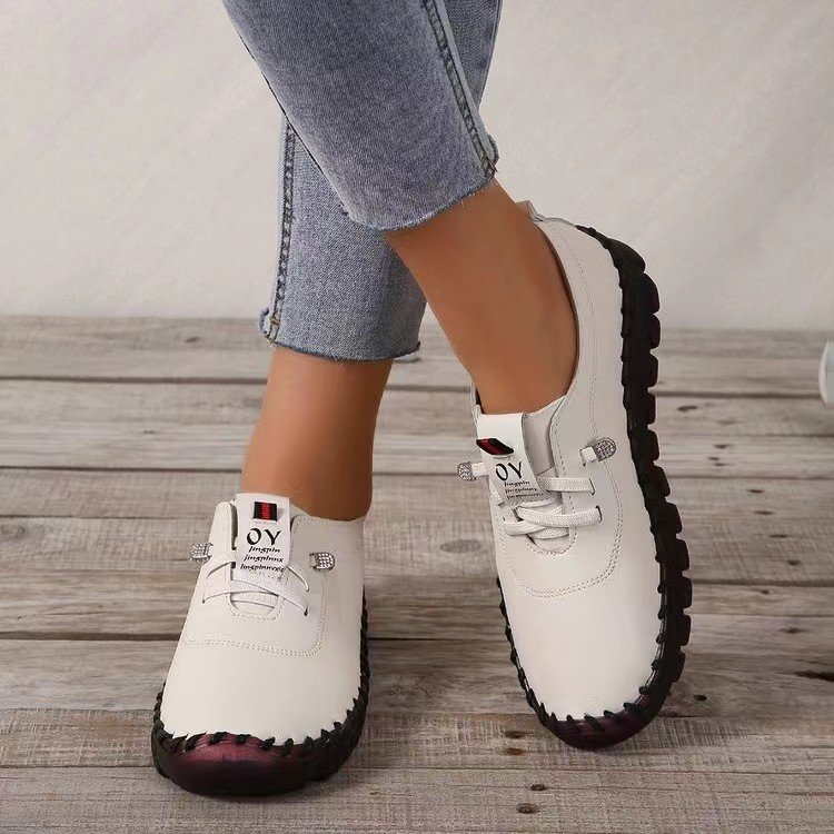 2023 zapatos planos para mujer, nuevos mocasines ortopédicos, mocasines para mujer, bailarinas cosidas sin cordones para mujer, zapatos de enfermera médicos