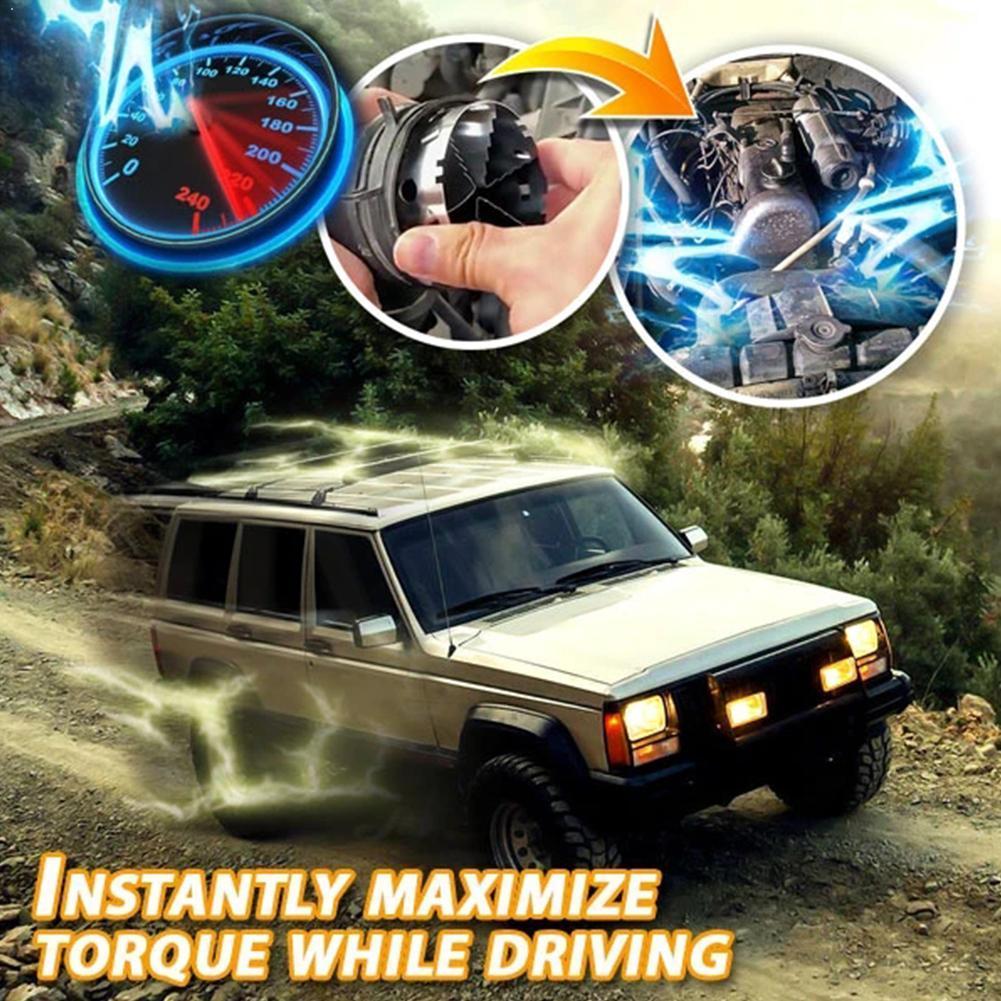 Car Turbocharger Adapter Air Intake Gas Fuel Saver Turbine Fan Accelerator Modified Adaptor Fan Fuel Intake Saver J5F9