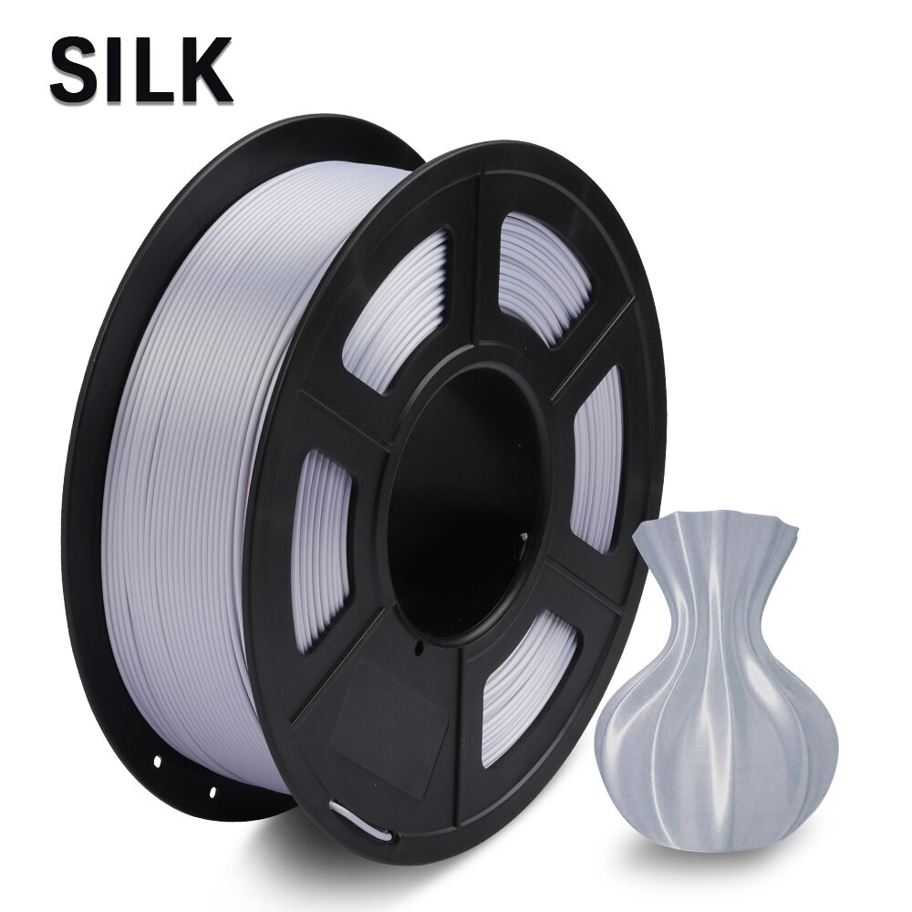 Enotepad SILK Filament 1kg 1.75mm silk 3d Filament for Printer Tolerance +-0.02MM 100% no bubble silk 3d filament: SILK-GY-1KG