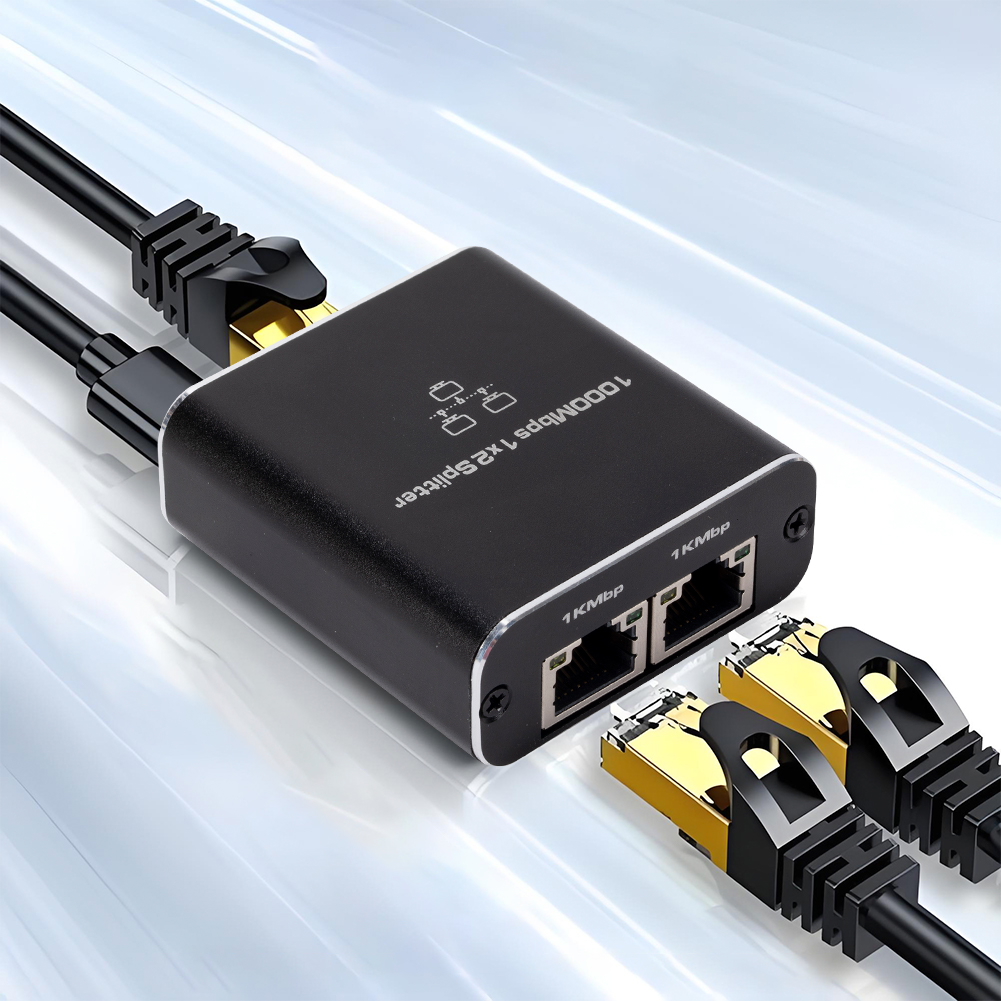 1 em 2 gigabit ethernet switch divisor cabo de rede seletor usb mini switch de rede 1000mbps divisor de internet para computador portátil