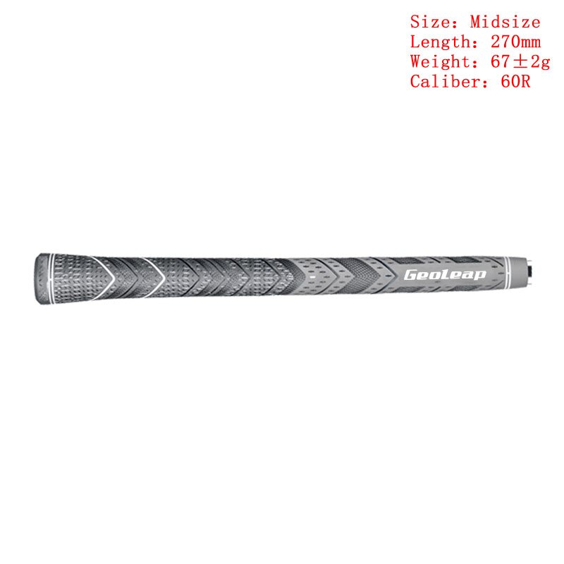Golf Grips Multi Samengestelde Cord Rubber Standaard En Midsize Golf Club Grips 10 Stks/partij: gray-midsize
