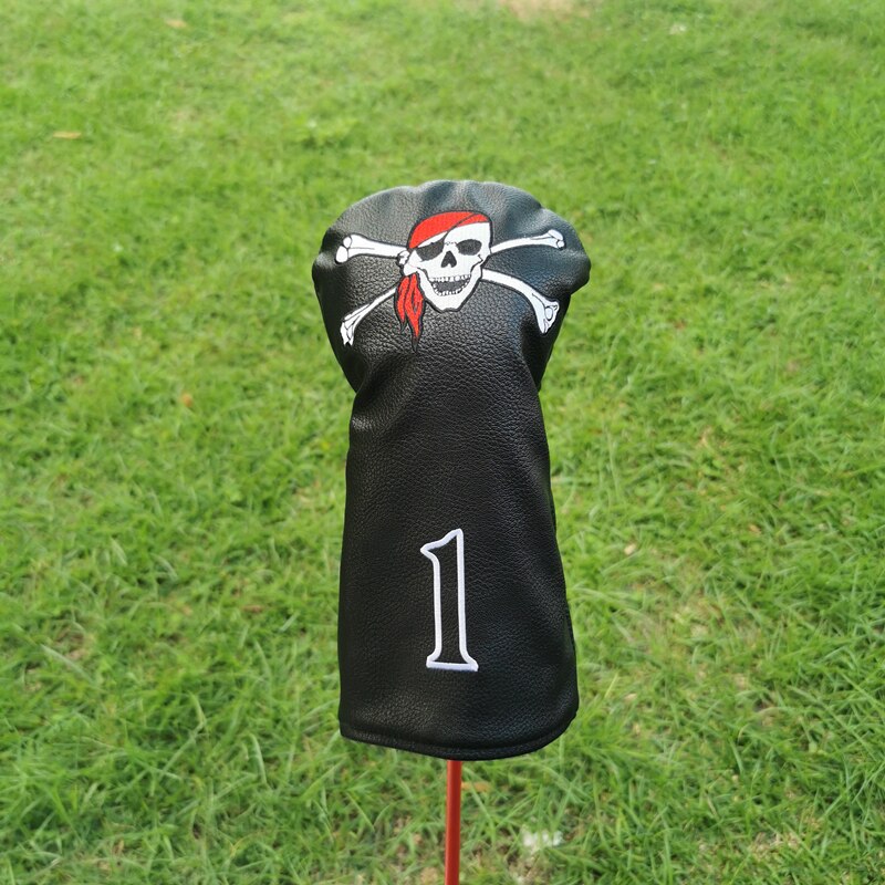 Pirate Golf Club Head Cover Is Suitable for Driver Fairway Putter 135H Club Cover PU Leather Unisex 진주게이츠