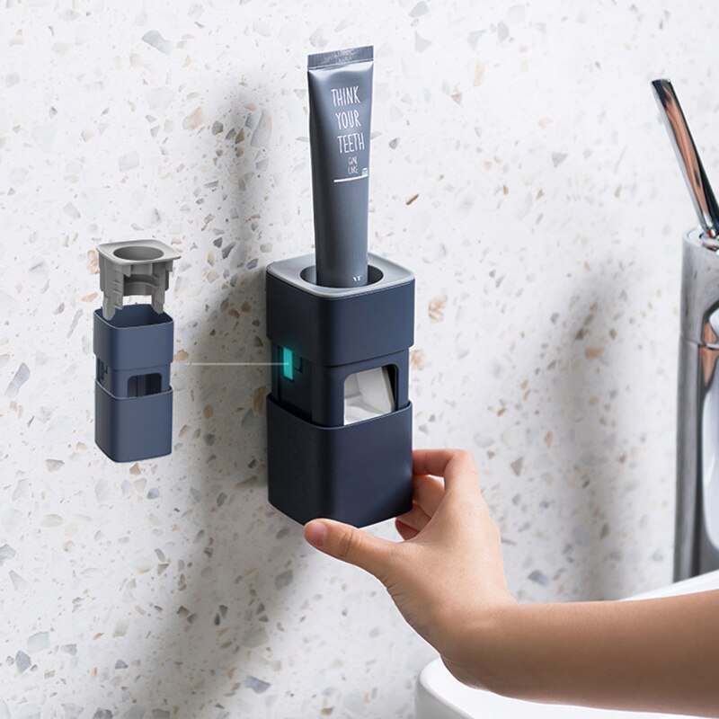Newly Wall-Mounted No-Punch Automatic Toothpaste Dispenser No Trace Paste Toothpaste Frame Automatic Toothpaste Squeezer CLA88