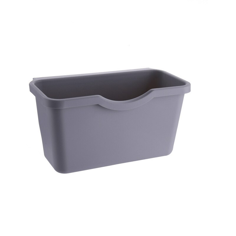 2 Size Kitchen Cabinet Door Hanging Trash Garbage Bin Can Rubbish Container Storage Boxes Cupboard Door Back Hanging Cans: L Gray