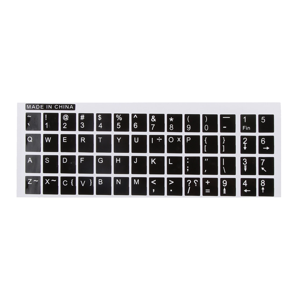 English Keyboard Cover Protector Sticker Decals For 10-17 'Laptop