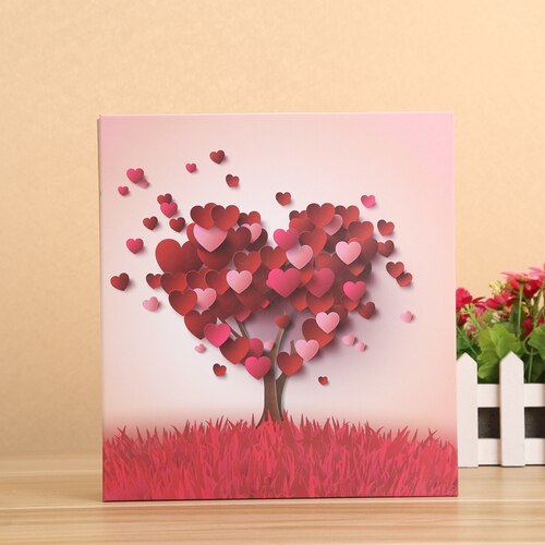 300 Pockets Photos Cartoon Cover Interleaf Photo Album Wedding Baby Kids Cartoon Photo Album for 5, 6 Inch Photos WY80503: D