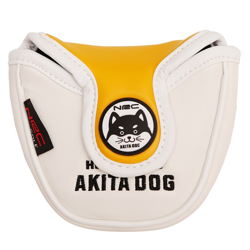 Akit Dog Golf Driver Head Cover Cartoon Animal #1 #3 #5 #7 Woods PU Leather HeadCover Mallet Putter Dustproof Covers