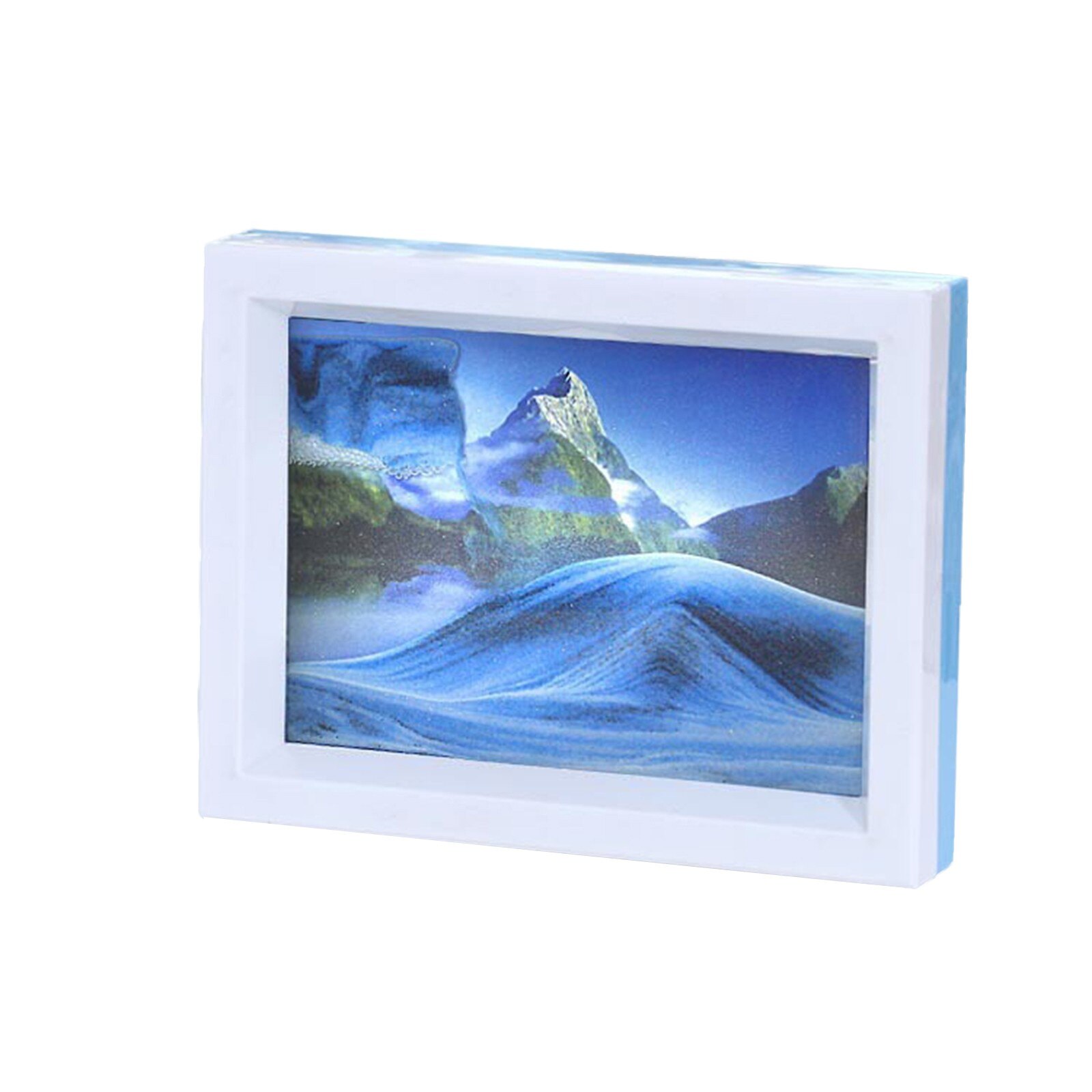 4 #100Ml Zandloper Bewegende Zand Art Liquid Vloeiende Zand Art Landschap Zand Foto Desktop Frame Decoratie Quicksand Schilderen