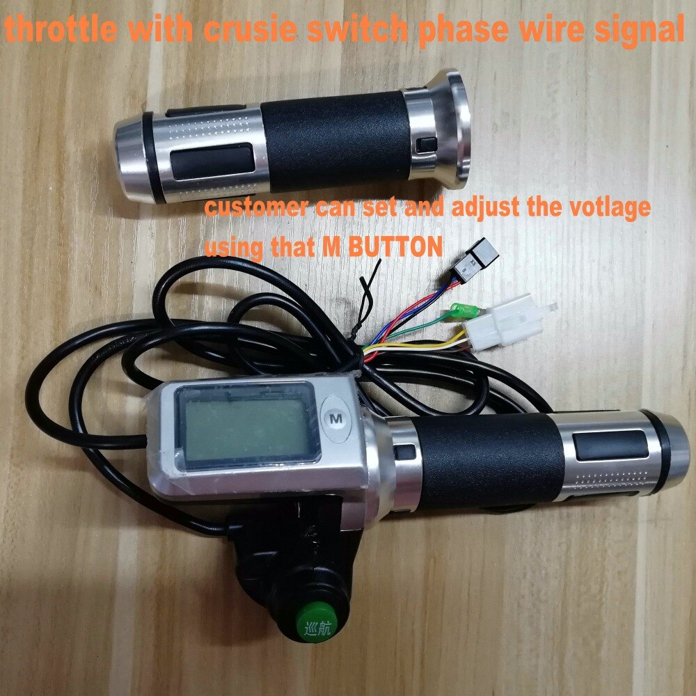 Speedometer/Odometer+Throttle+Lcd Display36v48v60v+Lock/Cruise+Battery Indicator Electric Scooter Bike MTB Tricycle DIY Part: 60V CRUISE