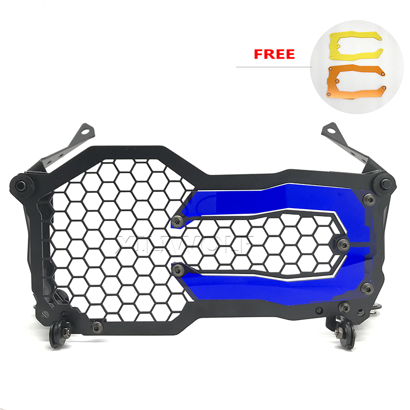 Suitable for BMW R1200GS R 1200 GS GSA R1250GS LC Motorcycle Accessories Stainless Steel Headlight Protector Mesh Grille Guard: blue
