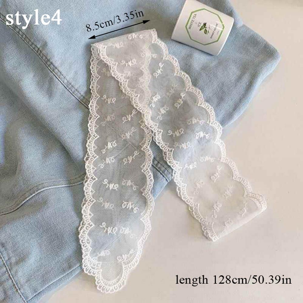 Zijden sjaals voor meisjes, hoofdbanden van geweven bloemenkant, haarsjaals, retro witte haarbanden, lange linten hoofdsjaal, schattige strik haarturban: Bruin