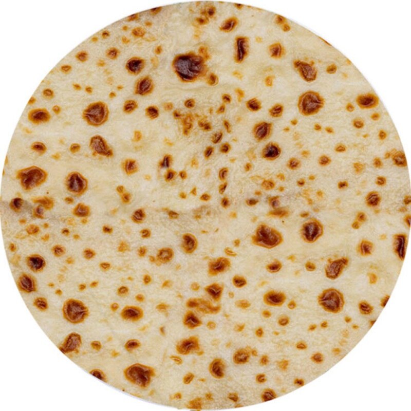 Mikrofeinen Burrit Decke Realistische Lebensmittel Taco Burrito Tortilla Decke Weichen Vlies Warme Sofa Reise Decke Flanell Plüsch Ru: A / 120x120cm