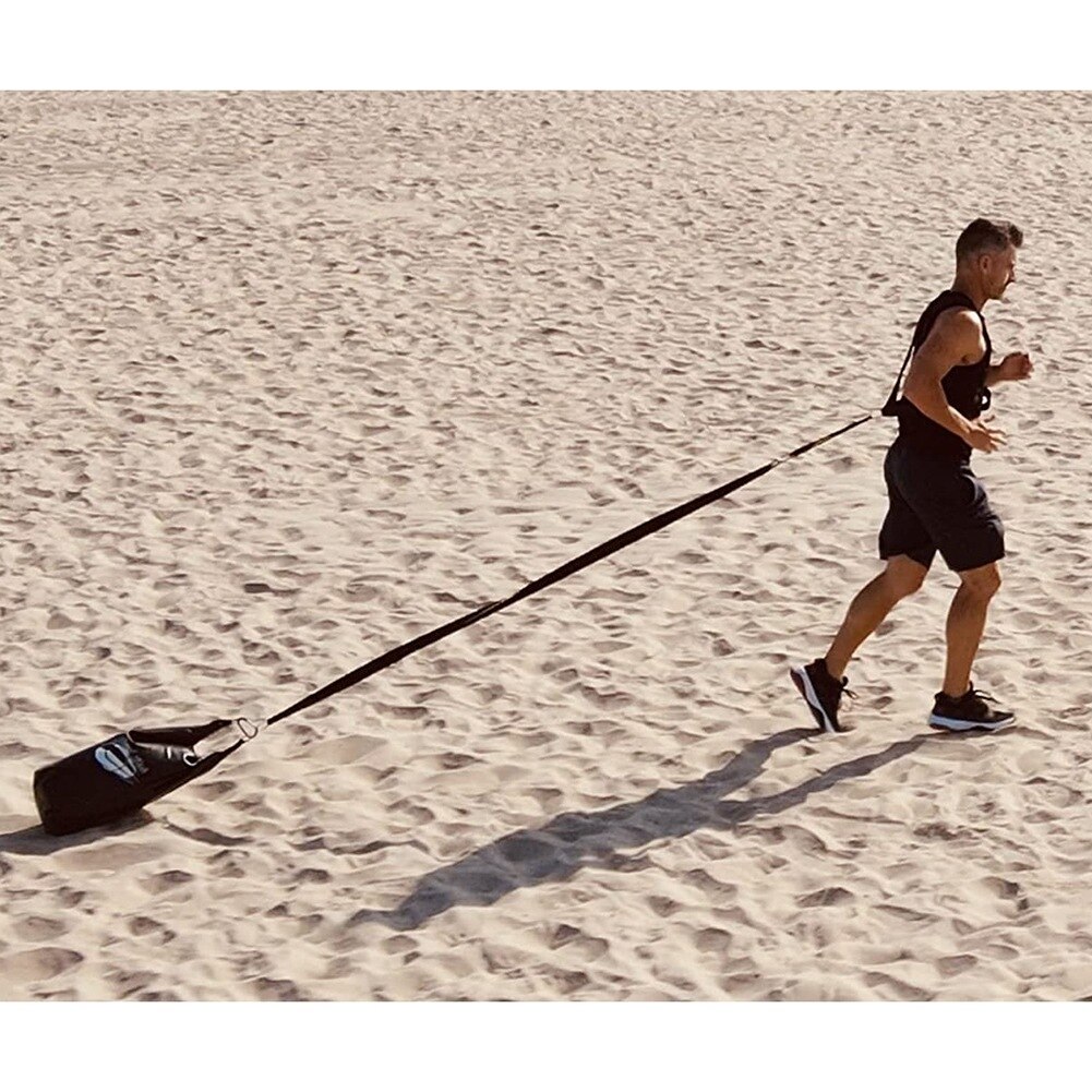 Resistance Training System-Weight Sled, Weight Bladder (Water/Sand) Harness,Handles-Most Efficient Workout