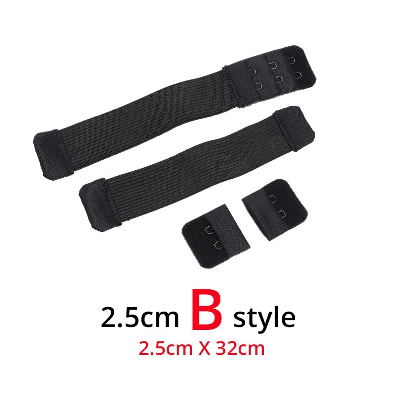 Accesorios de costura para ropa interior, peluca elástica suave, banda elástica de goma elástica negra, gran , 15/25/35/40Mm, superventas: 2.5cm Adjustable B