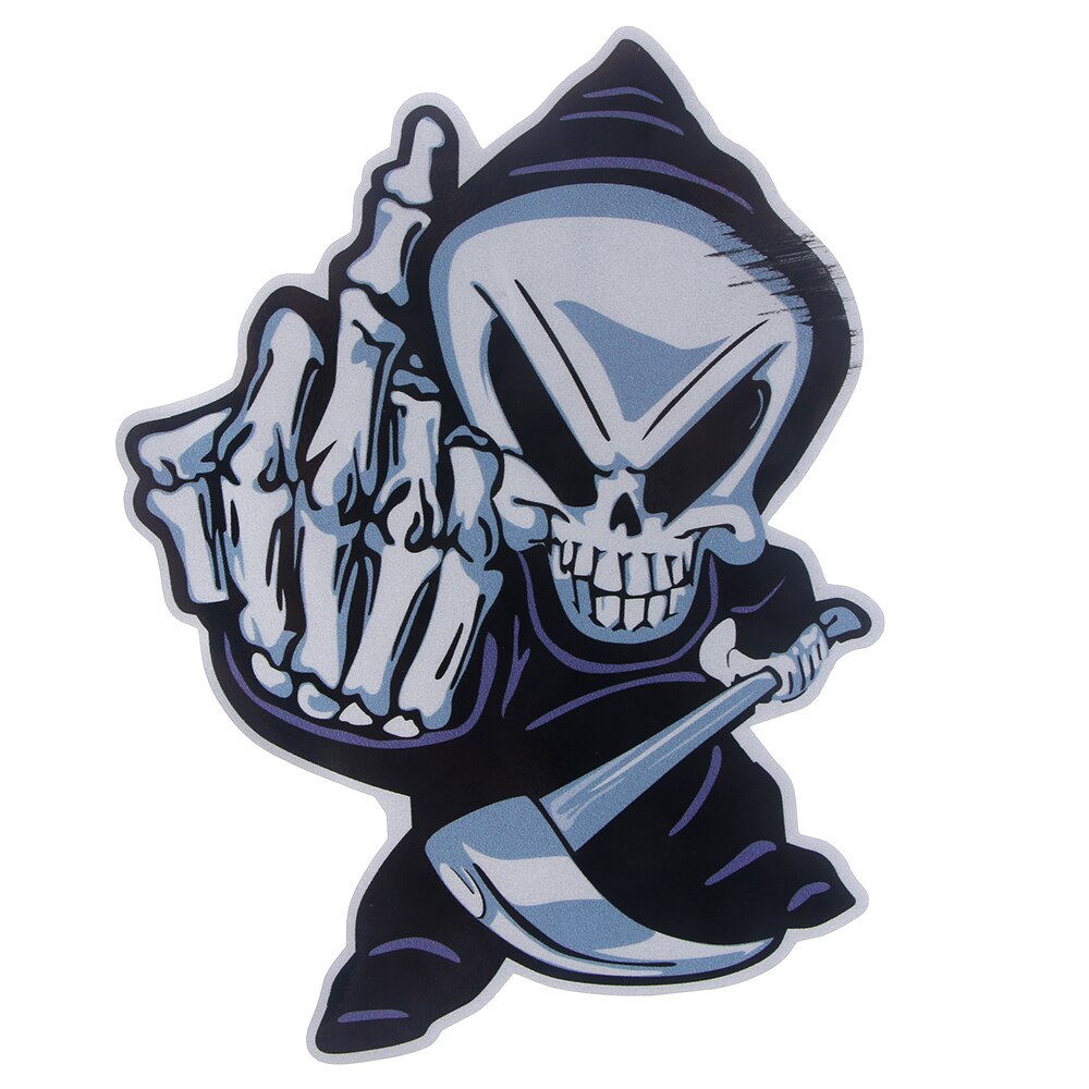 SEKINNEW Skull finger Decoration Car Sticker Window Bumper Vinyl Decal Sticker Car Accessories Decoration