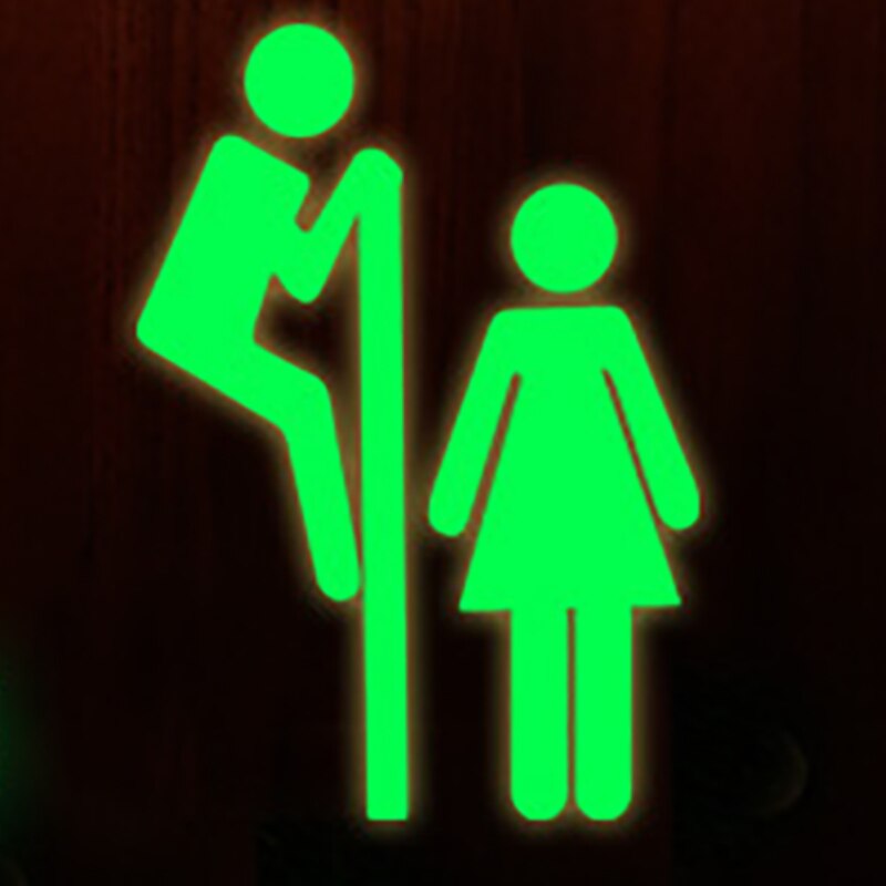 WC toilette entrée signe porte autocollants pour lieu Public décoration de la maison motif Stickers muraux jjtz27: E