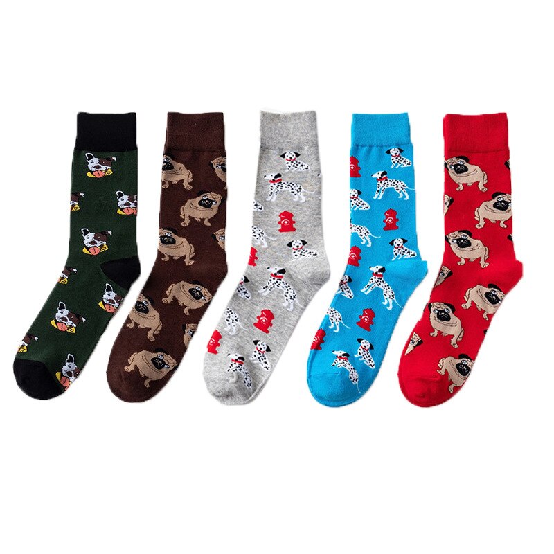 Men's Animals Dogs Socks Man's Dress Cotton Socks Funny Socks Casual Cotton Sport Socks Men's Socks