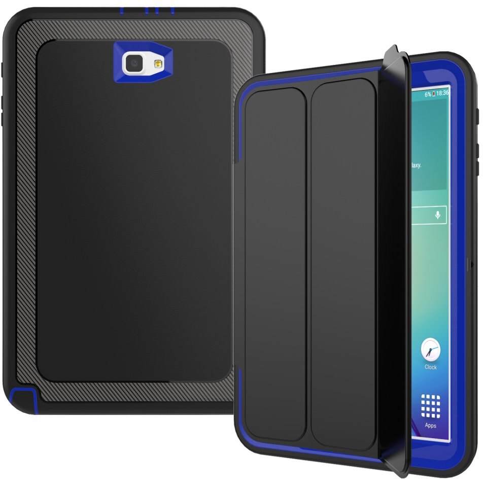 Magnético inteligente para automóbil dormir despierto funda para Samsung Galaxy Tab un A6 10,1 T580 T585 T585N SM-T580 SM-T585 SM-T580N cubierta: dark blue