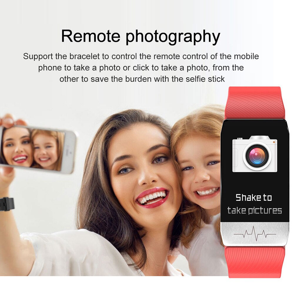 Op voorraad! lichaamstemperatuurmeting slimme armband hartslagmeter sporthorloges slimme band  ip67 waterdichte smartwatch