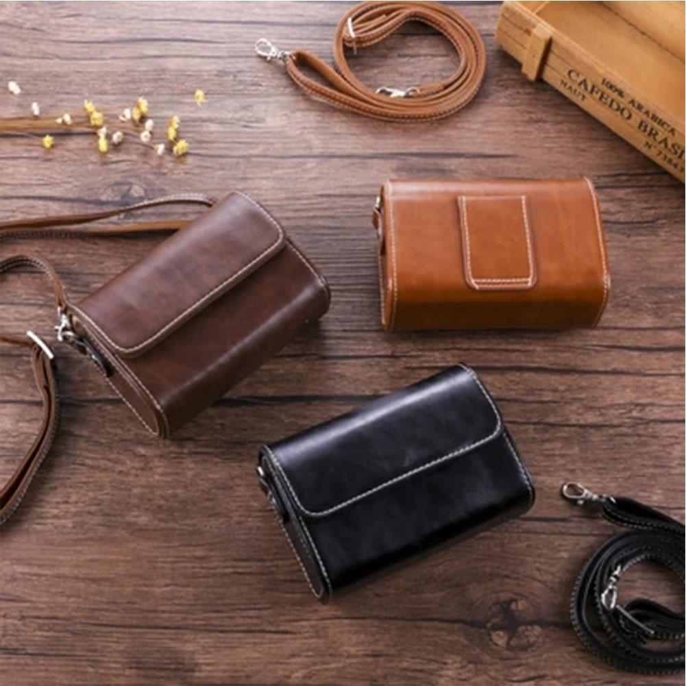 retro Kamera Ledertasche Tasche Für Mikro Einzigen SONY RX100 VII VI V VA IV III II HX90V HX90 HX80 HX99 HX95 HX60V HX50 HX30 HX20