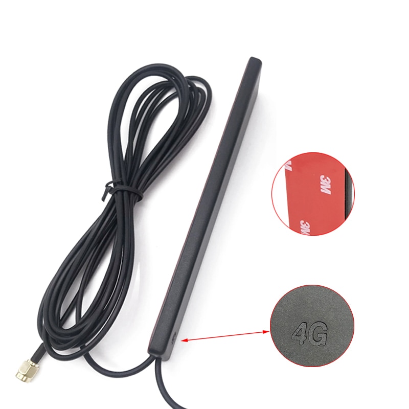 Jx antena externa de 3g 4g lte, roteador, modem aéreo, antena externa, antena de remendo de carro, cabo duplo, 3 metros, sma conector ts9 crc9