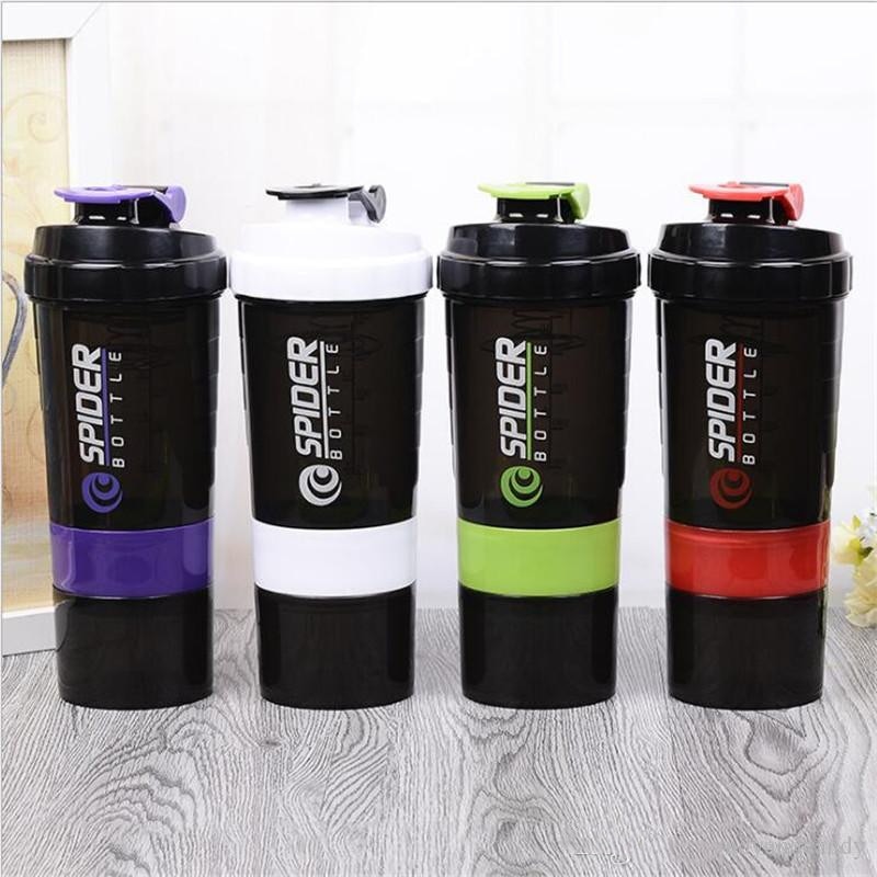 500ml Eiwit Shaker Blender Mixer Cup Sport Workout Fitness Gym Training Multifunctionele BPA Gratis Shaker Fles Water Container