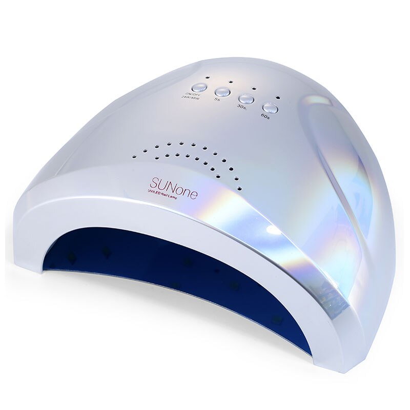 Lámpara de secado en Gel de uñas, lámpara híbrida para LED UV de uñas en Gel, 86W, de: silver / EU