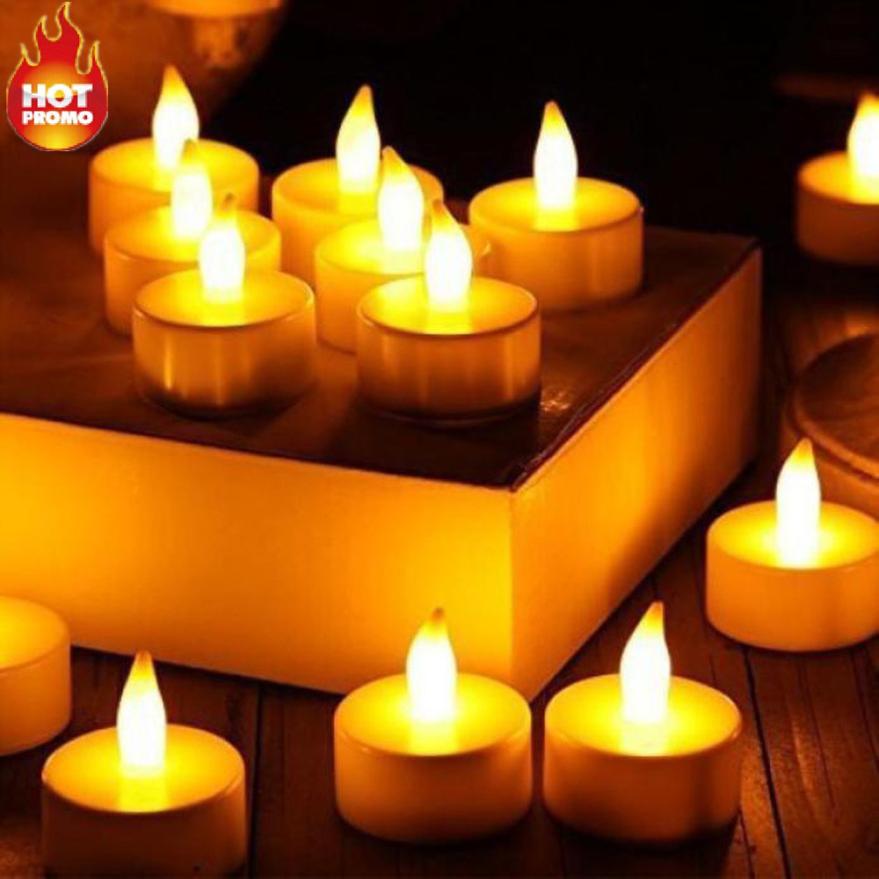 Candles 6pc LED Tea Light Candles Realistic Battery-Powered Flameless Candles 2018a29