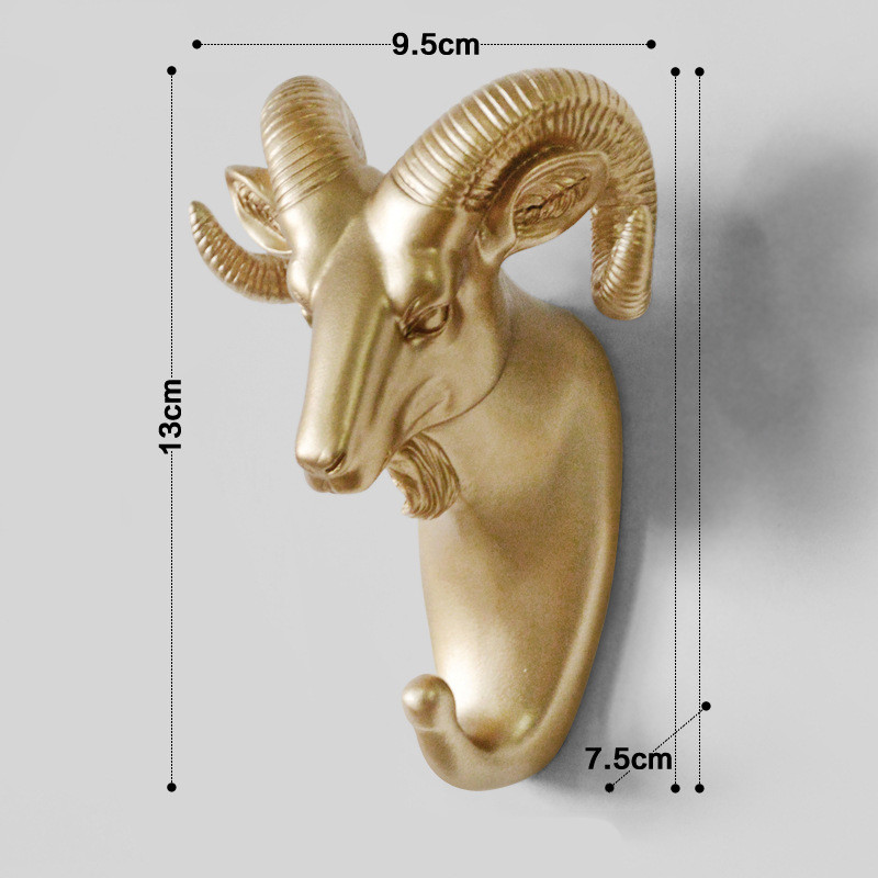 Ganchos montados en la pared, perchero con cabeza de Animal, perchero para colgar en la pared, caballo, jirafa, alce, elefante, decoración decorativa, accesorios de baño: plum