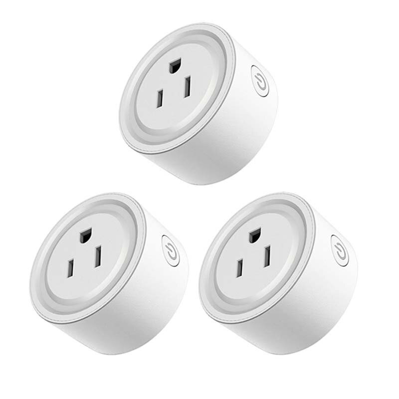 Wireless Remote Voice Control WiFi Smart Plug US Adapter Power Energy Monitor Outlet Timer Socket For Alexa Google Home Hao Deng: 3 pieces