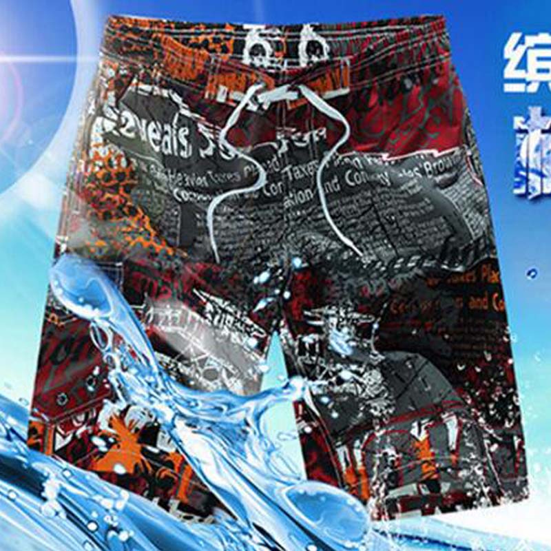 Quick Dry Board Shorts Mens Swimming Short Beach Swimsuit Man Bermuda Surf Swim Bathing Wear Sweatpants Mesh Liner Boardshort