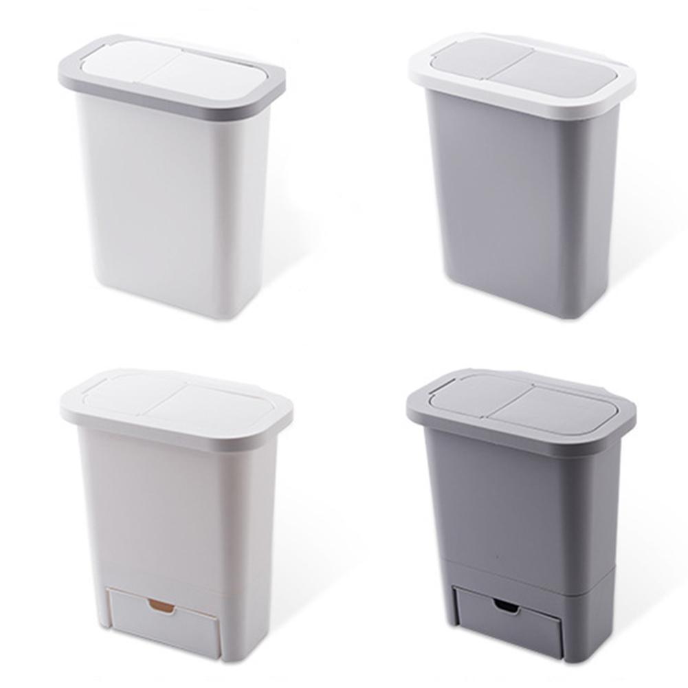 Hangende prullenbak kleine keukenafvalbak afvalbak sorteren afvalbak met deksel voor keukenkastdeur voor badkamertoilet