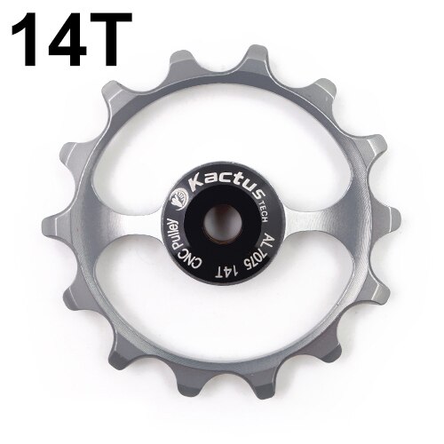 WILDSIDE bike wheel pulley Bearing Jockey pulley wheel set 11 speed ceramic carbon fiber bike rear derailleur guide bicycle part: 14T SILVER