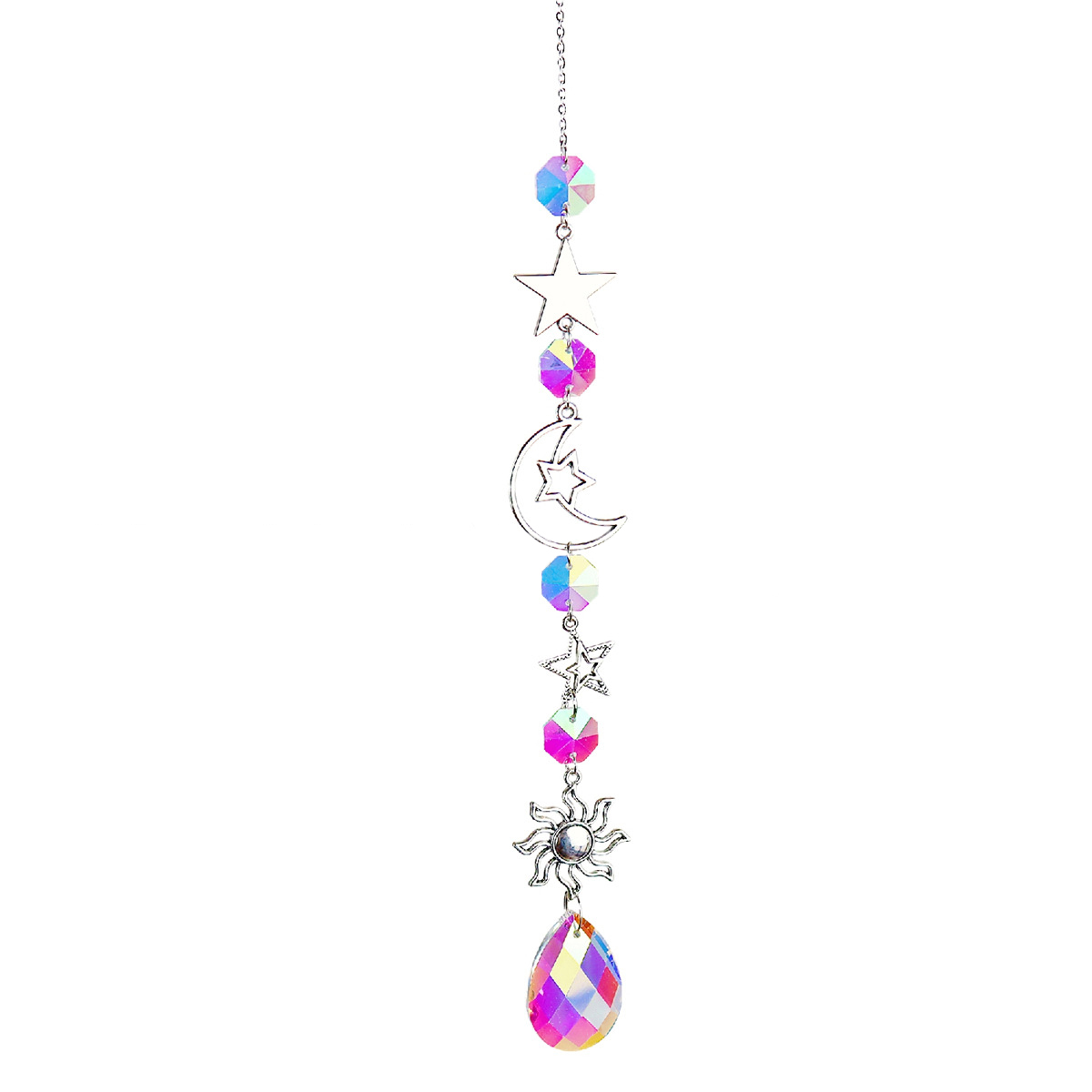 Crystal Suncatcher Regenboog Prisma Tuin Hanger Maan Eenhoorn Licht Chaser Opknoping Venster Home Decoratie Zomer: 5