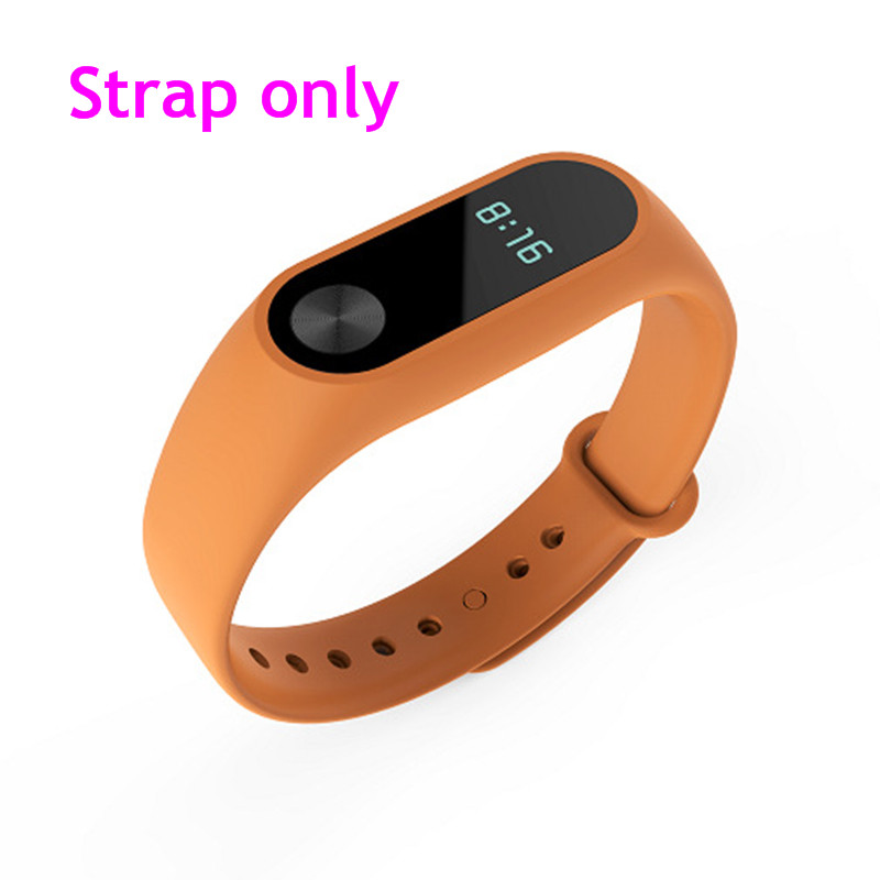 Para Xiaomi Mi Band 2 correa de reloj inteligente correa de repuesto correa de silicona pulsera para Xiaomi Accesorios inteligentes: Naranja