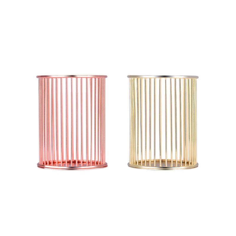 Round Stick Cylinder Pen Pencil Collection Holder Makeup Brushes Storage Tool Home Office Desk Organizer