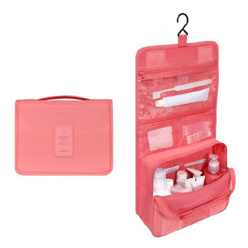 Portable Travel Storage Bag Cosmetic Organizer Cloth Underwear Toiletry Bag Organizer Suitcase Makeup Organizer Wash Storage Bag: Watermelon Red