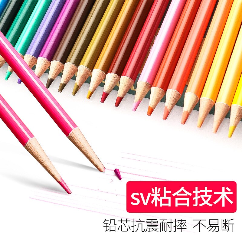 OBOS-lápiz de color plomo para dibujo, 200 colores, pinceles solubles en agua para estudiantes, suministros de arte oleoso