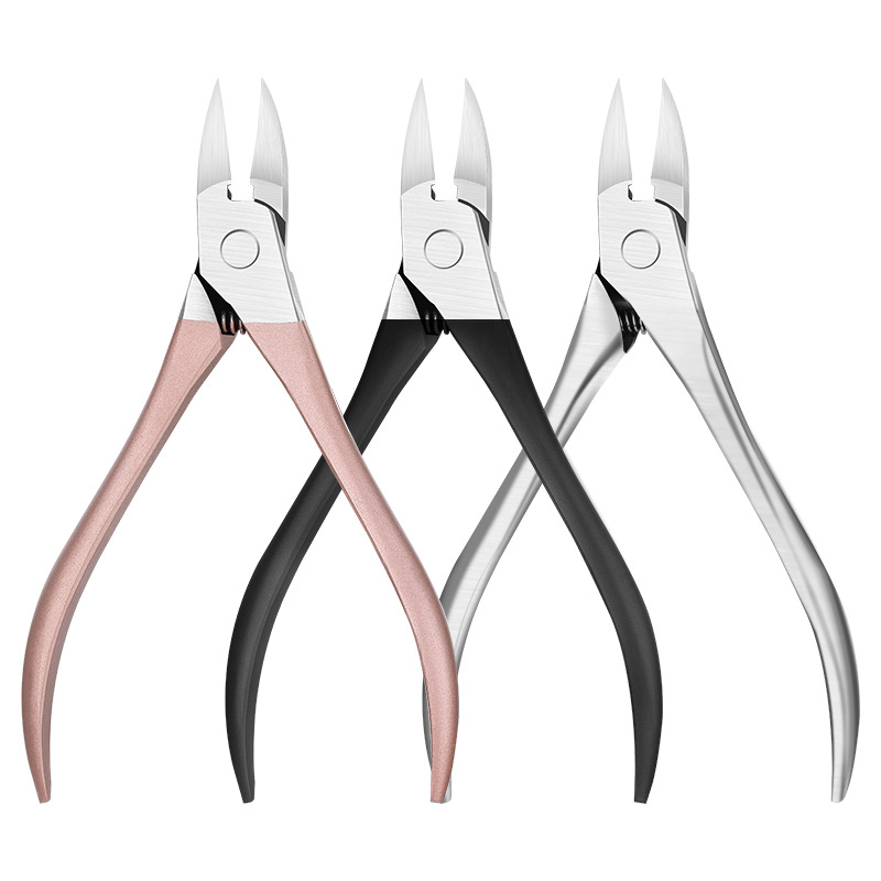 Unha do pé cutícula nipper cortador de corte tesoura alicate cortador de tosquiadeira de unhas calo shavers chiropody podologia removedor
