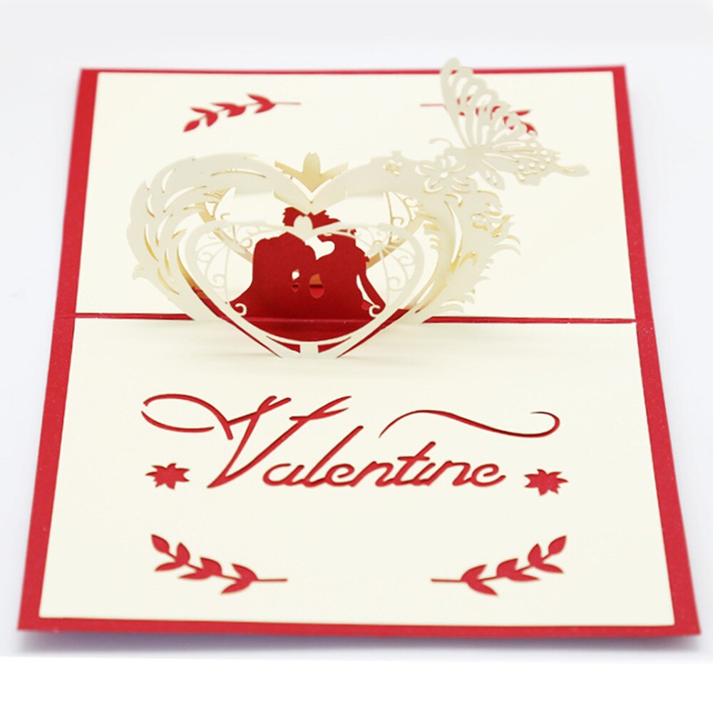4pcs Cards Valentines Day Postcard Wedding Invitation Greeting Cards Anniversary for Her especially for you Love Card: 4PcsValentine