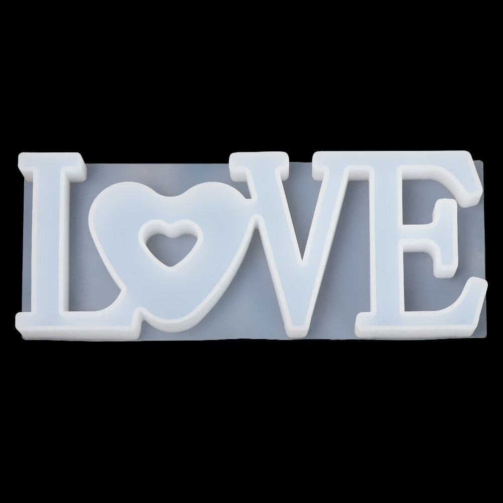 Handgemaakte Hanger Craft Diy Crystal Epoxy Siliconen Mallen Liefde Hart Letters Vorm Mold Hoge Spiegel Mallen Sieraden Maken Mould: Heart LOVE