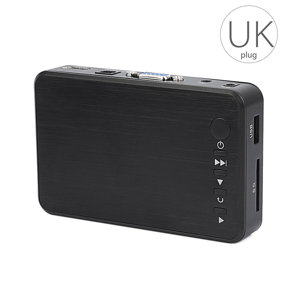 Mini full hd media multimediaspelare autoplay 1080p usb extern hdd mediaspelare för sd u disk hdmi vga av utgång för mkv rmvb: Uk-kontakt
