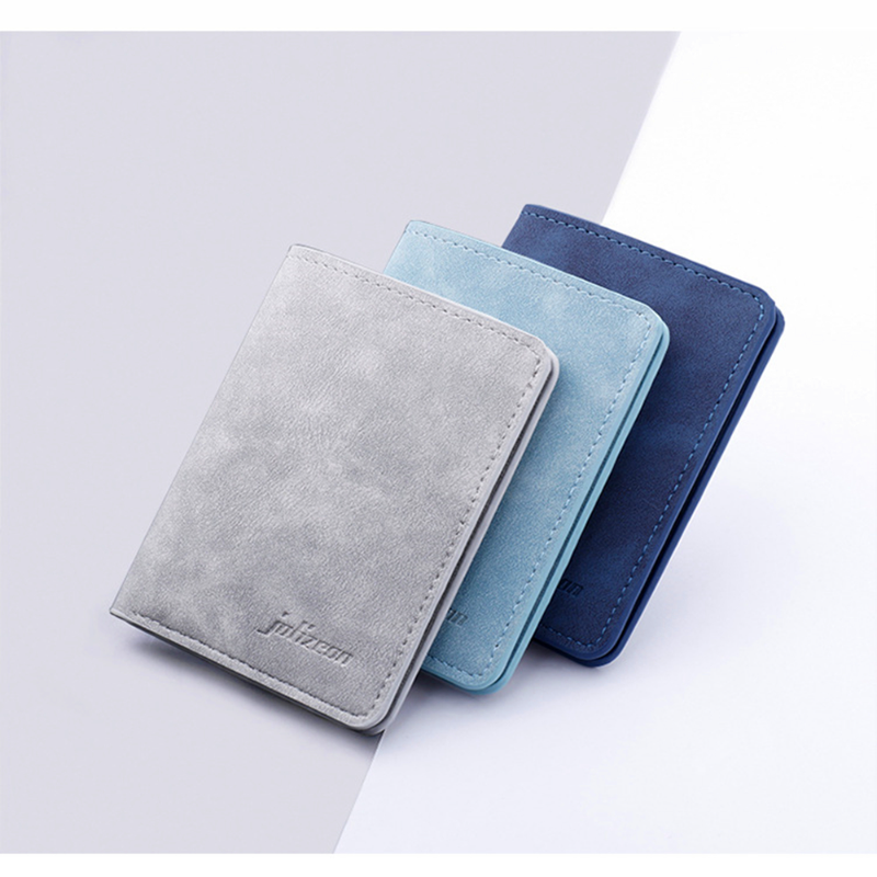 Modny portfel męski/damski ID/portfel z miejscem na karty kredytowe dla mężczyzn Multi-Card BagHolder Dwuczęściowy mały portfel Czarny/szary portmonetka