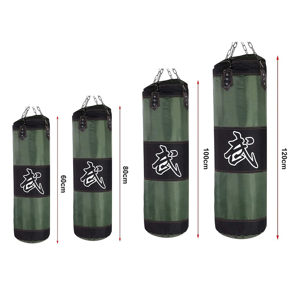 Fitness Training MMA Boxing Kick Hanging Sandbag Punching Bag Gloves Guard Kit