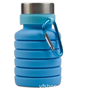 Squeezed Adjustable Water Bottles Bottle Folding Sports Travel Climbing Hiking Drink Bottles Kettle 550ML: A