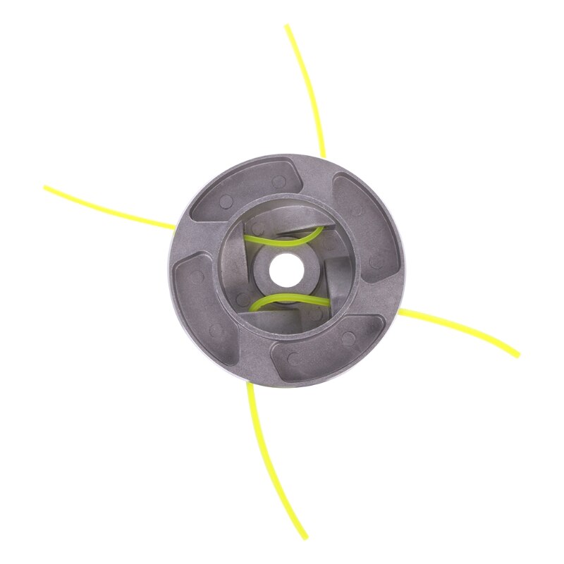 Universal Aluminum Alloy Grass Trimmer Head With 4 Cables Brush Cutter Accessory