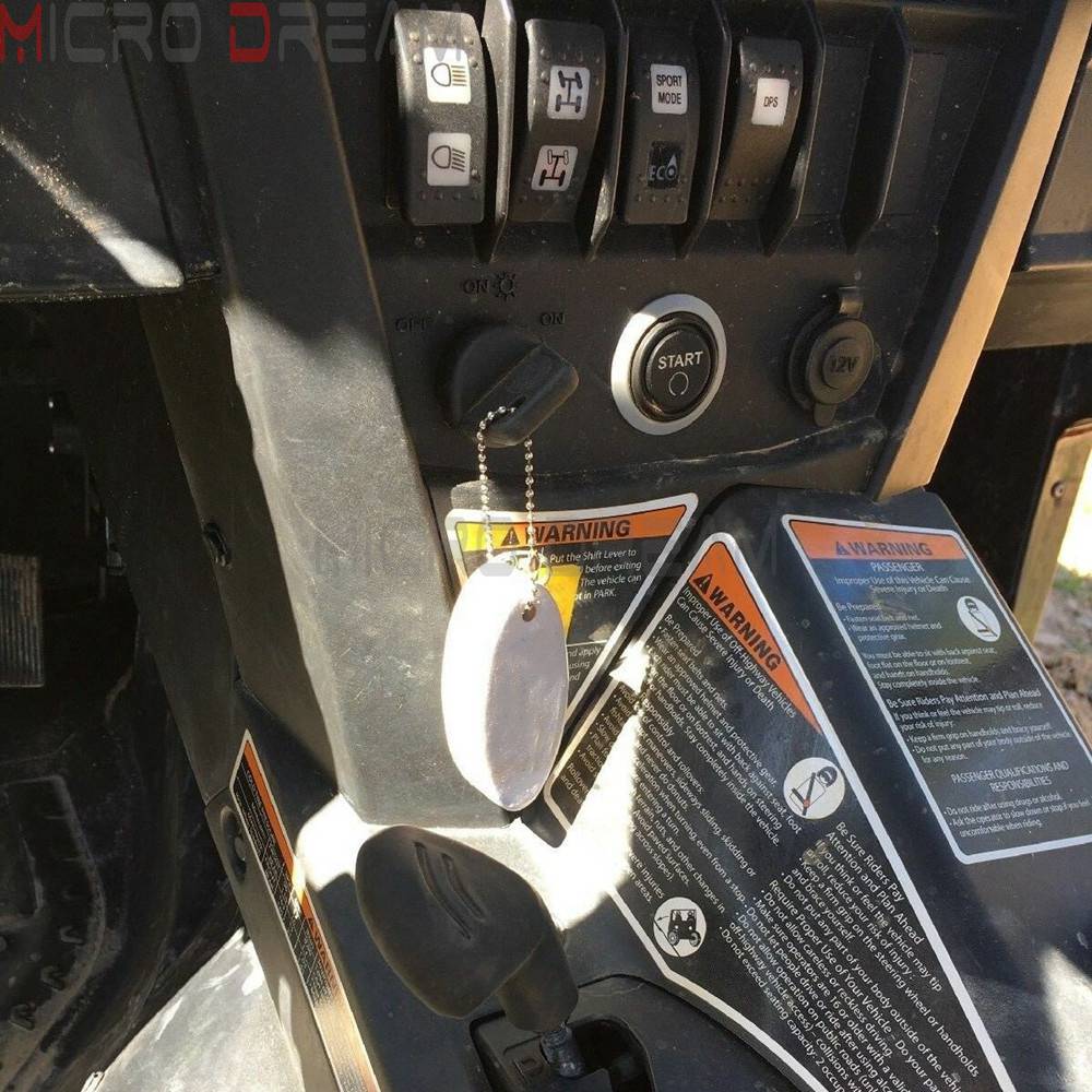 Igntion Key Cover Keyswitch Rubber Protector for Polaris Sportsman Scrambler Black Trail Boss ATV UTV Quad Car Rubber Key Cover