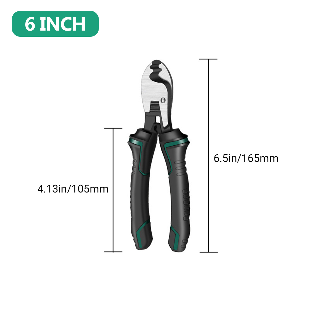 Electrician Cable Cutter, Manual Wire Cutting Pliers, Wire Breaking Pliers, Wire Pressing Pliers, Industrial Grade Cable Cutter: Light Blue