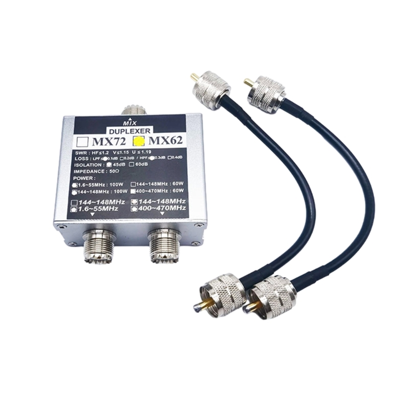 Le coupleur d'antenne E56B Duplexer MX62 améliore le récepteur de Signal pour FT857D FT911 ATAS-120A: RED