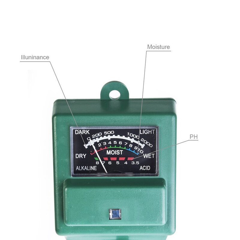 Soil Tester,3-in-1 Soil Moisture,ph Meter Test Kit with Light Gauge Function,Soil Analyzer Detector for Testing PH Acidity